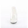 Fabulicious LIP-101CAS Transparent Silver Strass Mules