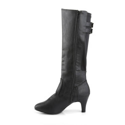 Pleaser Pink Label DIVINE-2018 Black Vegan Men Boots