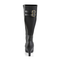 Pleaser Pink Label DIVINE-2018 Black Vegan Men Boots