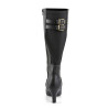 Pleaser Pink Label DIVINE-2018 Black Vegan Men Boots