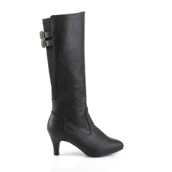 Pleaser Pink Label DIVINE-2018 Black Vegan Men Boots