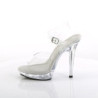 Fabulicious LIP-108 Transparent High Heeled Sandals