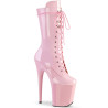 Pleaser FLAMINGO-1050 Rose Patent Women's Ankle Boots