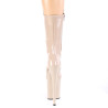 Pleaser FLAMINGO-1050 Nude Patent Women's Ankle Boots