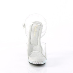 Fabulicious LIP-108DM Strass High Heeled Bridal Sandals