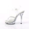 Fabulicious LIP-108R Clear Strass High Heeled Sandals