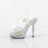 Fabulicious LIP-108RS Clear Strass High Heeled Sandals
