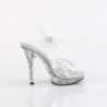 Fabulicious LIP-108RS Clear Strass High Heeled Sandals