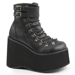 Demonia KERA-21 Black Vegan Platform Boots Women