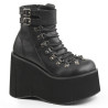 Demonia KERA-21 Black Vegan Platform Boots Women