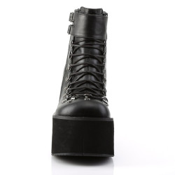 Demonia KERA-21 Black Vegan Platform Boots Women