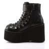 Demonia KERA-21 Black Vegan Platform Boots Women
