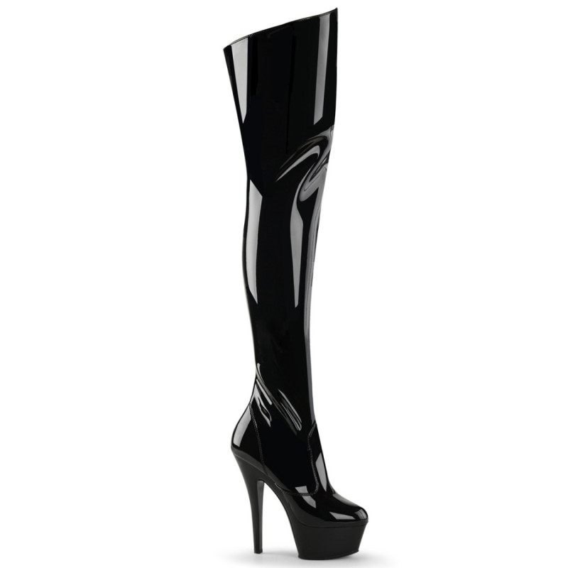 Pleaser KISS-3010 Platform Heeled Over The Knee Boots Pleaser KISS-3010 Platform Heeled Over The Knee Boots