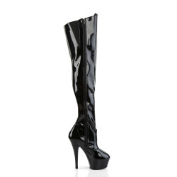 Pleaser KISS-3010 Platform Heeled Over The Knee Boots
