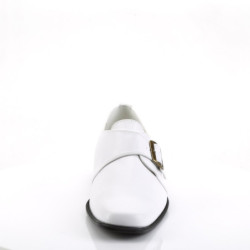 Funtasma LOAFER-12 White Vegan 70s Disco Shoes Men
