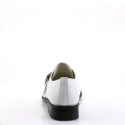 Funtasma LOAFER-12 White Vegan 70s Disco Shoes Men