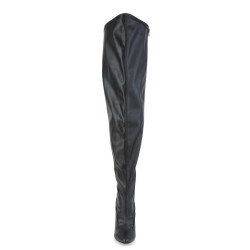 Pleaser Pink Label 3000WC Black Vegan Thigh High Boots Men
