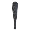 Pleaser Pink Label 3000WC Black Vegan Thigh High Boots Men