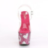 Pleaser LOVESICK-708HEART Pink High Heeled Platform Shoes
