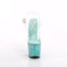 Pleaser LOVESICK-708SG Transparent Baby Blue Glitter