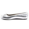 Pleaser Pink Label ANNA-01 Silver Metallic Ballerinas Men