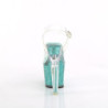 Pleaser LOVESICK-708SG Transparent Baby Blue Glitter
