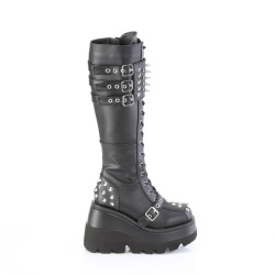 Demonia SHAKER-225 Black Vegan Leather Sale Women