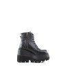 Demonia SHAKER-52 Black Vegan Platform Wedge Ankle Boots