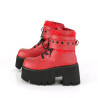 Demonia ASHES-57 Red Vegan Leather Women Heels