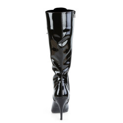 Pleaser VANITY-2020 Patent Stiletto Heeled Knee Boots