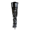 Pleaser VANITY-2020 Patent Stiletto Heeled Knee Boots