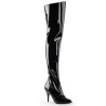 Pleaser VANITY-3010 Low Heeled Thigh High Boots