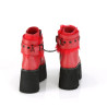 Demonia ASHES-57 Red Vegan Leather Women Heels