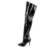 Pleaser VANITY-3010 Low Heeled Thigh High Boots