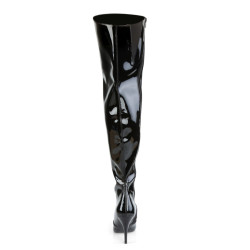 Pleaser VANITY-3010 Low Heeled Thigh High Boots