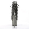 Pleaser ADORE-1017RSF Transparent Black Pewter Chrome