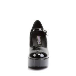 Funtasma MARYJANE-50 Black Chunky Heeled Platform Pumps