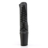 Pleaser XTREME-1020 Black Vegan Leather Ankle Boots