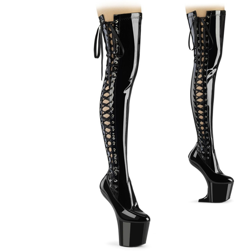 Pleaser CRAZE-3050 Black Patent Sale Women Pleaser CRAZE-3050 Black Patent Sale Women