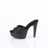 Fabulicious MARTINI-501 Black Vegan High Heeled Mules