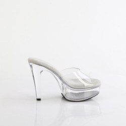 Fabulicious MARTINI-501 Transparent Heeled Mules Women