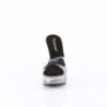 Fabulicious MARTINI-501 Transparent Black Tinted Mules