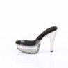 Fabulicious MARTINI-501 Transparent Black Tinted Mules
