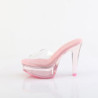 Fabulicious MARTINI-501 Transparent Rose Tinted Mules