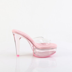 Fabulicious MARTINI-501 Transparent Rose Tinted Mules