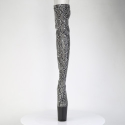 Pleaser FLAMINGO-3008SP-BT Grey Black Snake Print Sale