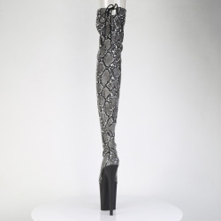 Pleaser FLAMINGO-3008SP-BT Grey Black Snake Print Sale
