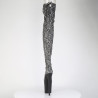 Pleaser FLAMINGO-3008SP-BT Grey Black Snake Print Sale