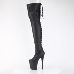 Pleaser FLAMINGO-3850 Black Vegan Leather Sale Women