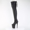 Pleaser FLAMINGO-3850 Black Vegan Leather Sale Women